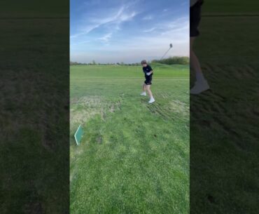 Insane happy Gilmore(The lady got mad) #foryou #golf #golfshot