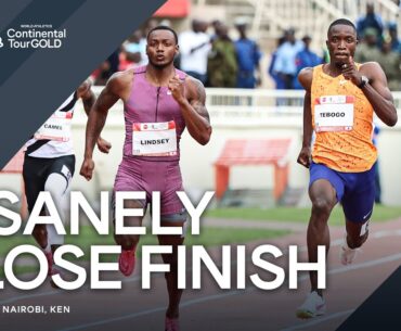 Lindsey beats Tebogo over 200m in 19.71 | Continental Tour Gold 2024