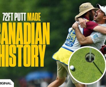 These are the 72hrs that lead up to Nick Taylor's historic 72ft Putt #RBCCO