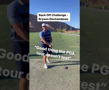 Bryson was the first Professional Golfer to let us do the Back Off Challenge. (3 years ago)