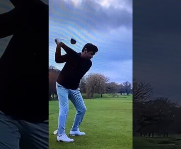 Robert Rock tee shot vs Jimmy Bullard 2024