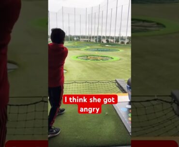 The lady got angry