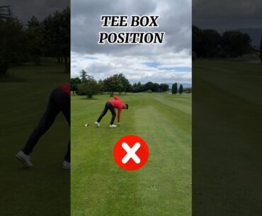 GOLF - Tee Box Position #golf #golftips #golfswing #golfing #golfdrills #golfer #golfadvice