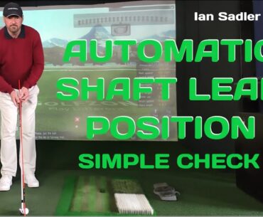 Great Golf Tips - Shaft Lean At Address