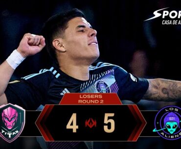 Real Titán de GERMÁN GARMENDIA VS Los Aliens FC de CASTRO | Partido Completo Round 2 Día 3 (4-5)