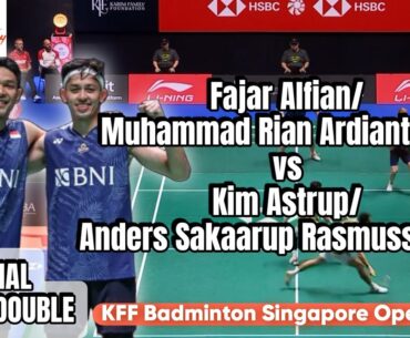 Fajar Alfian/Rian Ardianto vs Kim Astrup/Anders Rasmussen | Semifinal KFF Singapore Open 2024