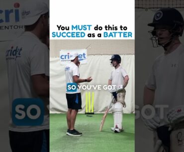 Mindset Tip for Batters 🏏🧠 #cricketmentoring #cricketcoaching