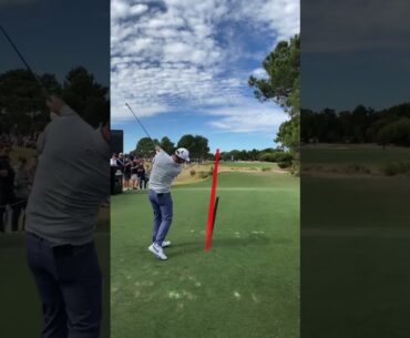 Paul Casey Nails Tee Shot at LIV Adelaide #golf #golfswing #golfer