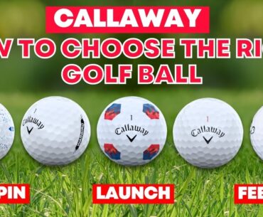 Choosing The Right Callaway Golf Ball Made Easy!