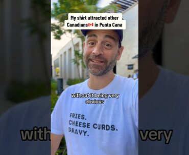 My shirt attracted other Canadians in Punta Cana