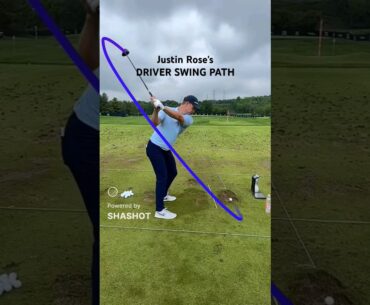 JUSTIN ROSE'S DRIVER SWING PATH TRACED by shashot #justinrose  #GOLF #golfswing #골프 #골프스윙 #shashot