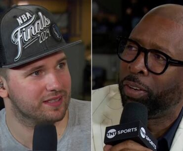 Luka Doncic joins Inside the NBA after winning the WCF