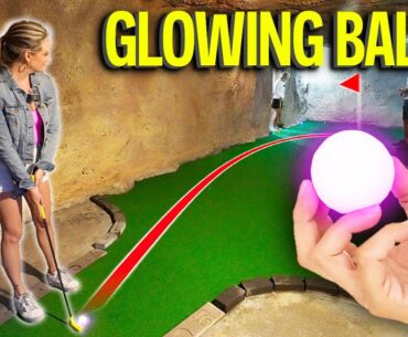 Epic GLOW GOLF Mini Golf Game!