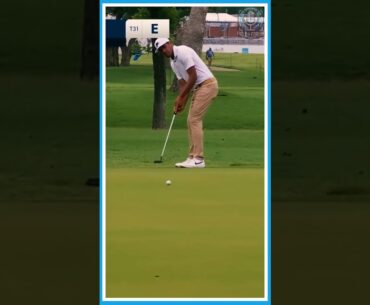 Tony Finau's Incredible Put ⛳🏌️#golf #tonyfinau #pga #shorts