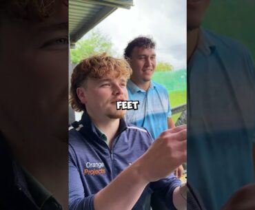 7 Foot Golfer Vs Tiny Club #golf