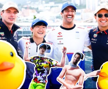 DIY Raft Building Gone WRONG feat. Max Verstappen, Checo Perez, Daniel Ricciardo, and Yuki Tsunoda