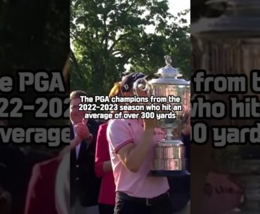 The PGA champions from the 2022-2023 season who hit an average of over 300 yards