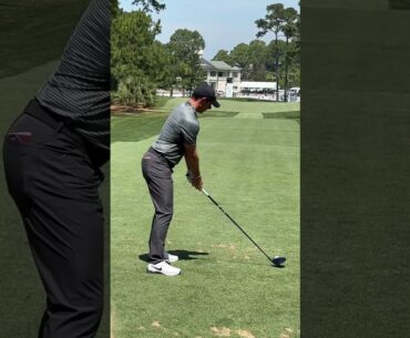 Rory McIlroy driver dtl at RBC 2024- right shot (filmed Jonathan Yarwood)