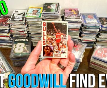 MY BEST GOODWILL SPORTS CARDS COLLECTION FIND ALL YEAR?!