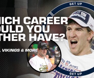 Aaron Rodgers' or Eli Manning's career? 🤔 C.J. Stroud kept his answer simple | Get Up