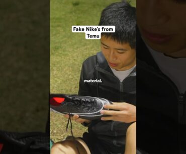 Testing fake shoes from Temu
