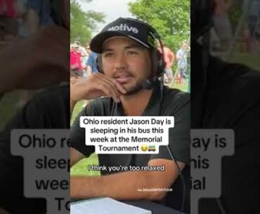 Despite living 30 minutes from Muirfield Village, J Day is not staying at home this week 😅