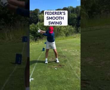 Roger Federer’s golf swing 👌