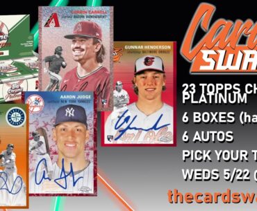 2023 CHROME PLATINUM HALF CASE BREAK #1 - 5/22 @ 7est