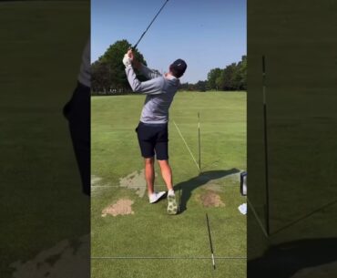 Justin Rose golf swing down the line #justinrose #golfswing