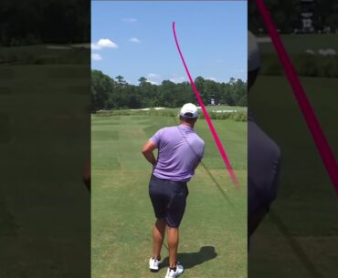 Boom! Rahm sends it on the drivable par-4 12th. 👀 #livgolf #shorts
