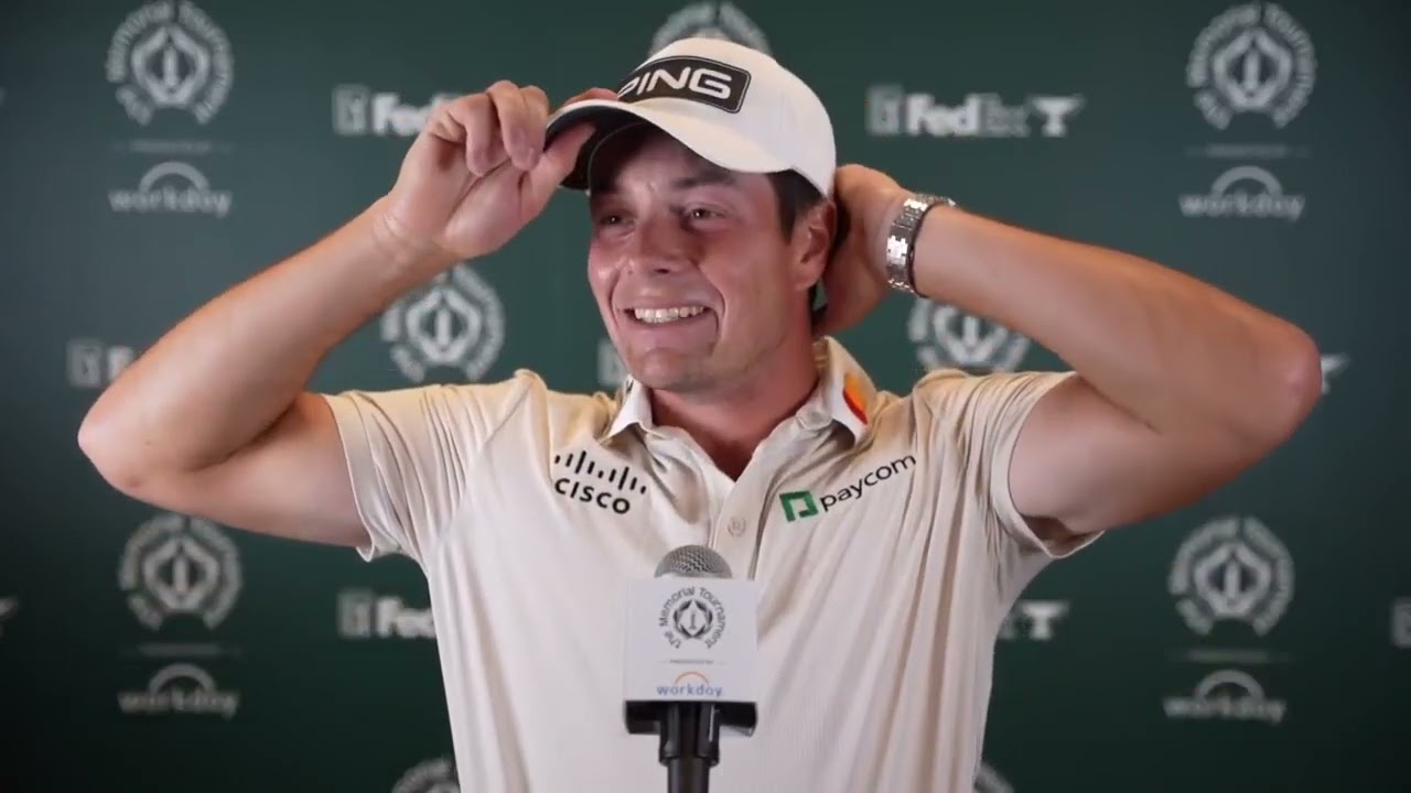 Viktor Hovland Friday Flash Interview 2024 Memorial Tournament presented by Workday Viktor Hovland Friday Flash Interview 2024 Memorial Tournament presented by Workday
