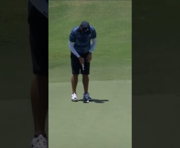 Pat Perez drives the par-4 12th and sinks the eagle 🔥 #livgolf #shorts