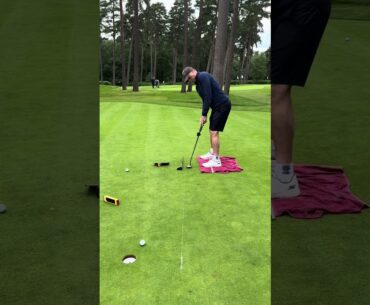 A subtle posture change, little visual helped player Guy Woodman to match up start lines both ways