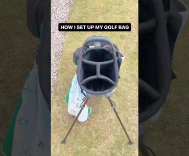 How I set up my golf bag - have I got it right? #golf #golfbag #golfshorts