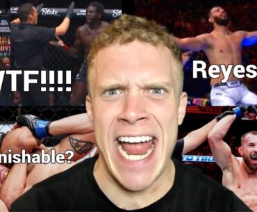 My UFC Fight Night Recap. WORST STOPPAGE Of All Time?! Dominick Reyes Wins Again & More