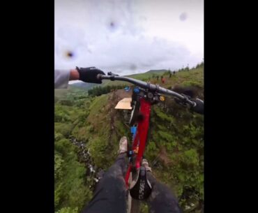 Matt Jones’s POV at Red Bull Hardline 2024's river gap. #redbullhardline2024 #mtb #redbullhardline