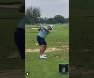 Sepp Straka golf swing down the line #seppstraka #golfswing