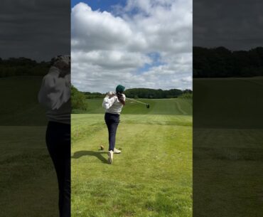 Down the middle #golflife #golfswing #golfgirl