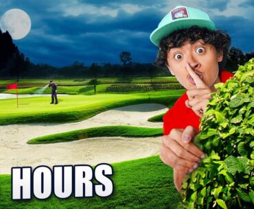 24 HOUR OVERNIGHT CHALLENGE on GOLF COURSE *CAUGHT*