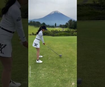 Chinese Girls Golf Swing #golfswing #short