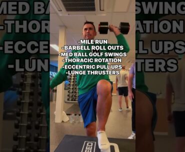 Brooks Koepka's major championship workout 💪🎥: @_SmashGC  #LIVGolf #shorts #golf  #usopen
