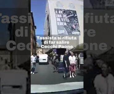 Tassista si rifiuta di dare un passaggio ad Alessandro Cecchi Paone