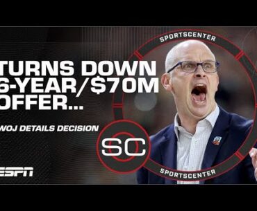 🚨 Woj DETAILS Dan Hurley turning down Lakers’ 6-year/$70M offer! 🚨 | SportsCenter