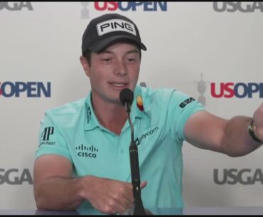 Viktor Hovland speaks at US Open Pinehurst