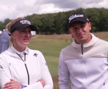 Todd Clements and Olivia Cowan play the final round of the Volvo Car Scandinavian Mixed together