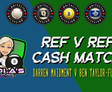 Cash Match || Ben Taylor-Fuente v Darren Maidment || #lolaspoolparty #8ballpool #qsportslive