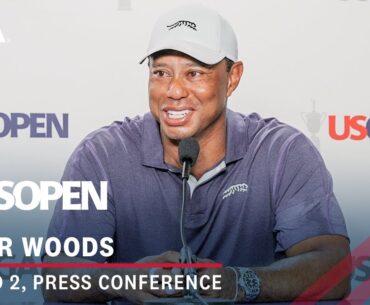Tiger Woods: 2024 U.S. Open Press Conference | Round 2