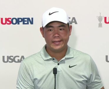 Tom Kim Friday Flash Interview 2024 US Open Championship · Round 2 © USGA