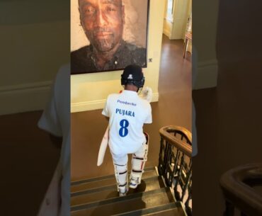Cheteshwar Pujara Walking Out To Bat Through The Long Room 🏏 #shorts