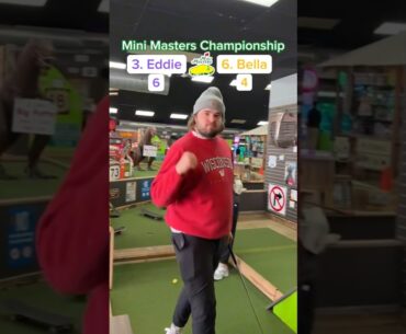Mini Masters Championship Round 1 (Holes 3-4) | 3. Eddie vs 6. Bella #minigolf